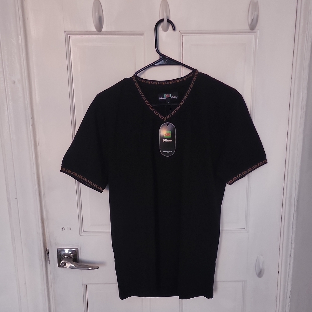 GG Collection Black Short Sleeve Men's Tee